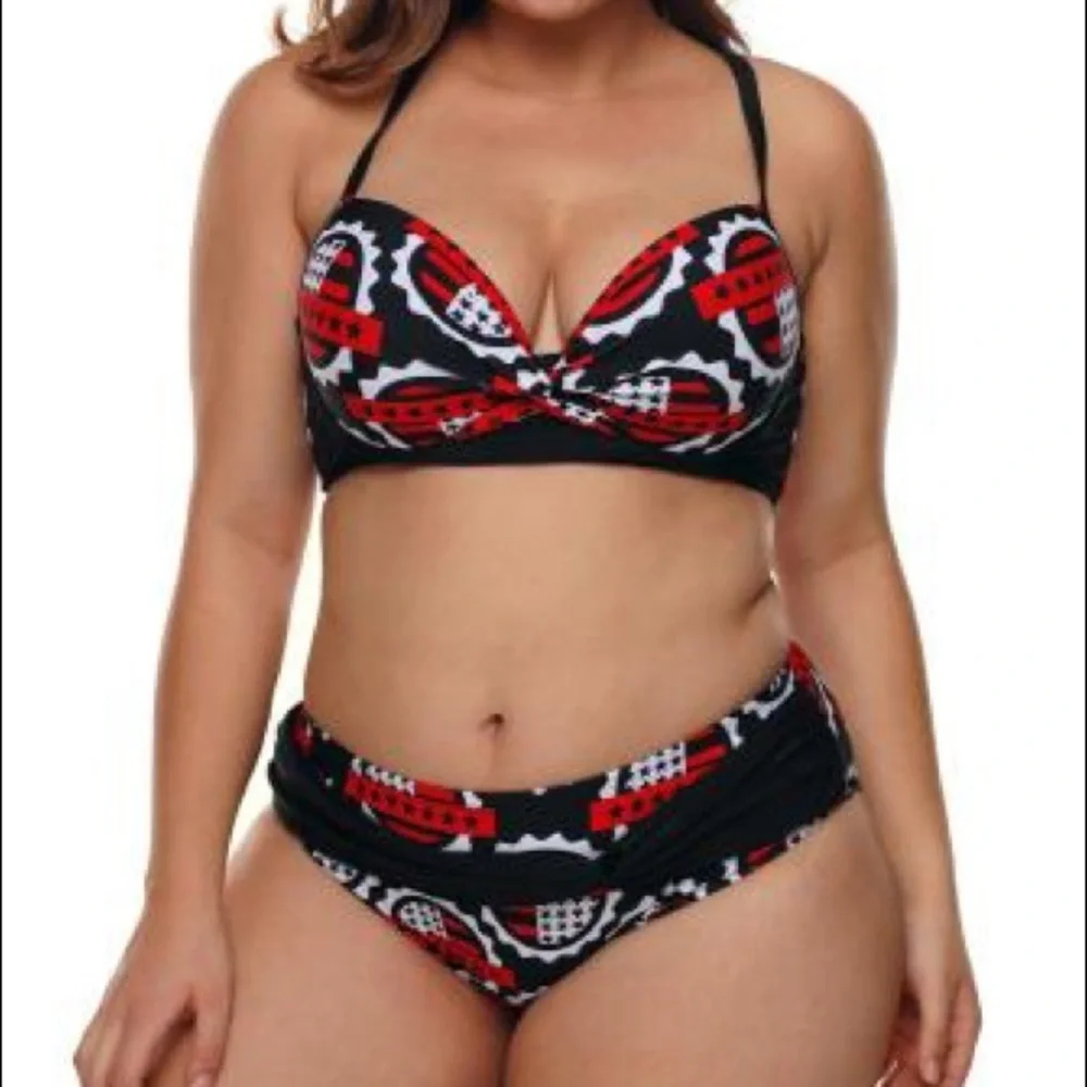 COPY - COPY - Plus Size Two Two Piece Bikini set - Picture 3 of 6